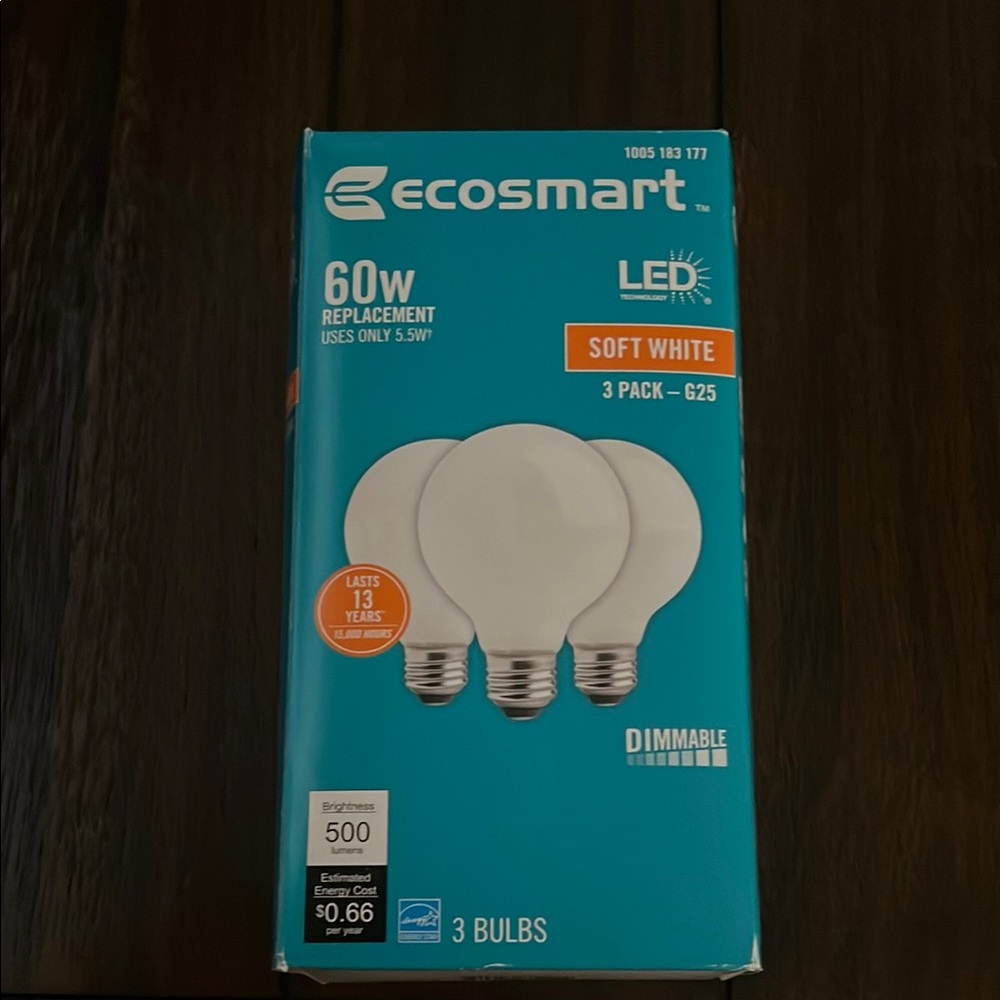 Ecosmart LED Soft White Bulbs 1 Pack